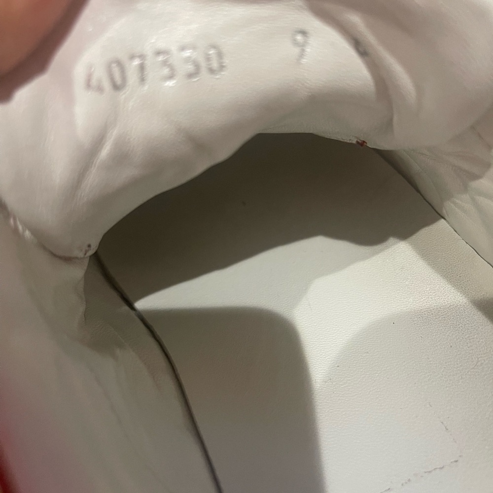 SOLD Gucci Ronnie Low-Top Sneakers in Red Leather Gucci Size 9 US Size 9.5 - Picture 7 of 11